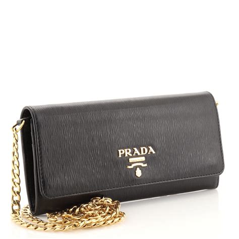 prada wallet on chain beige|prada black wallet price.